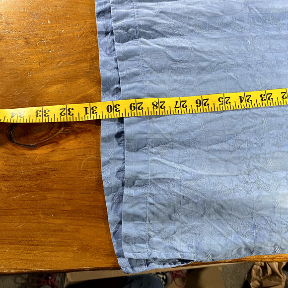 Folio New York Mens Silk Button Front Shirt Hawaiian Short Sleeve Blue Sz XL - Picture 7 of 12